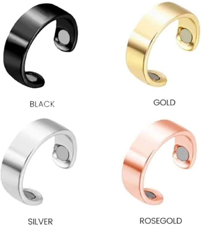 4 Pcs Lymphatic Drainage Therapeutic Magnetic Ring for Men and Women