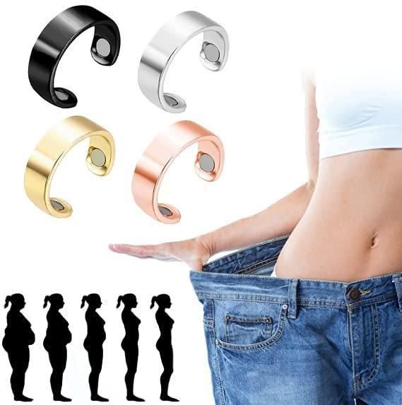 4 Pcs Lymphatic Drainage Therapeutic Magnetic Ring for Men and Women